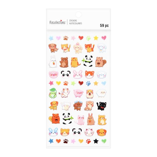 Kawaii Animal Mini Sticker by Recollections™